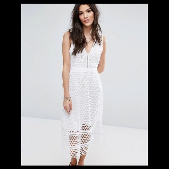 Abercrombie & Fitch Dresses & Skirts - Abercrombie & Fitch Eyelet Lace Midi Dress